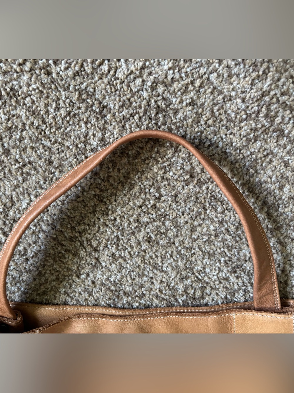 American Leather Co. Tan Shoulder Bag Purse Soft - Picture 4 of 8